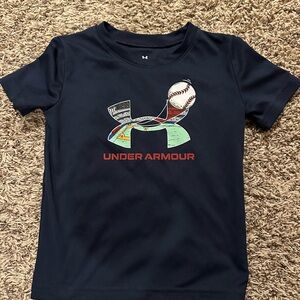 Under Armour Kids Navy Sports Graphic Tee